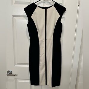 Calvin Klein Black and White Dress